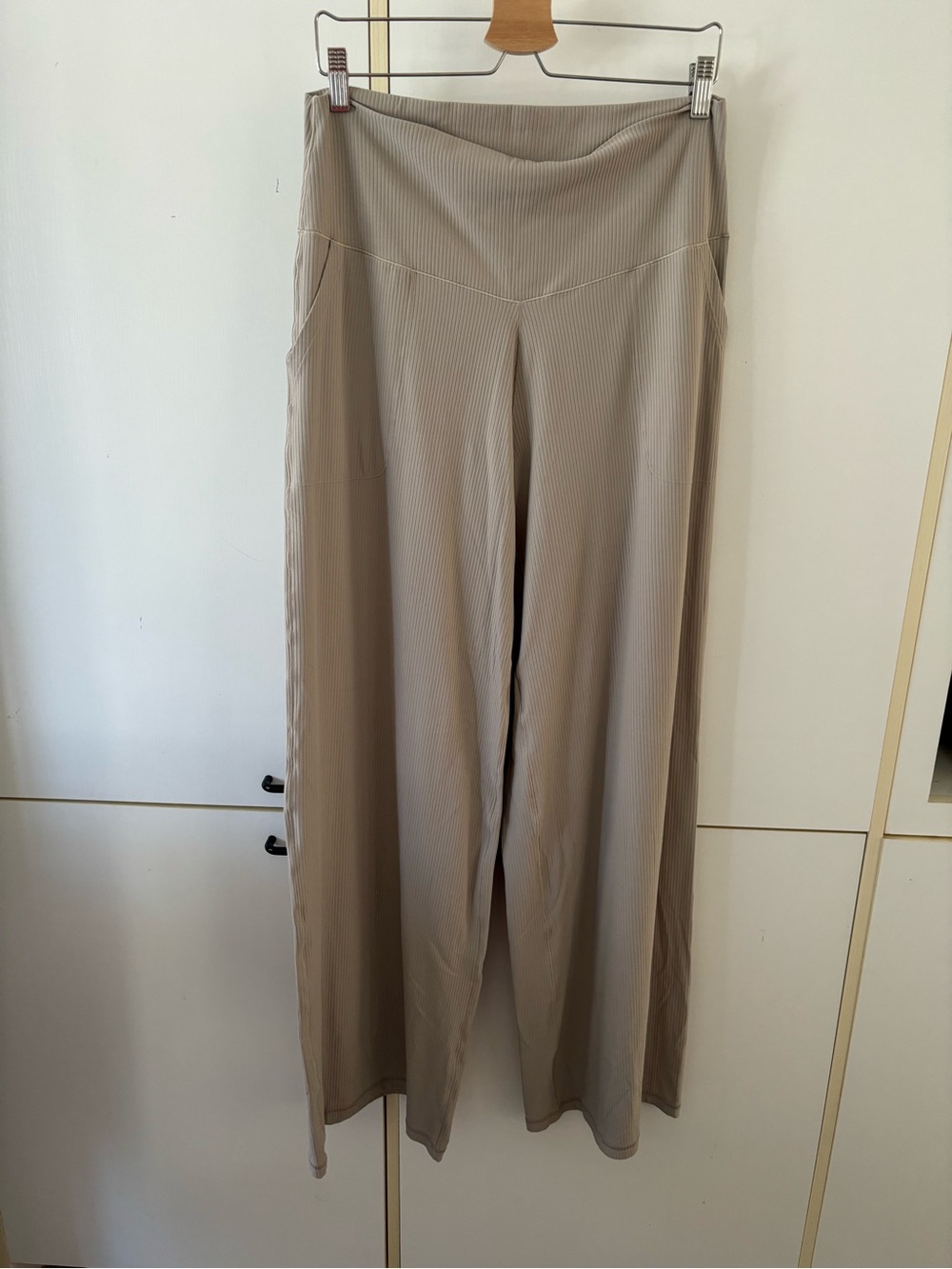 Offline Aerie Real Me Xtra Ribbed Foldover Flare Yoga Pants XL Cozy Loungewear - Picture 2 of 11